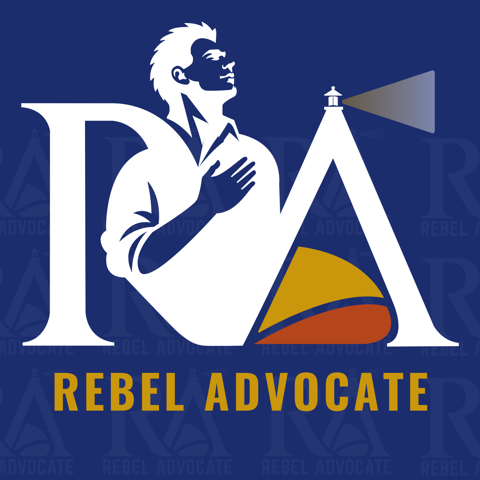 Rebel Advocate lighthouse logo